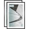 imageMCS Foundation 135x40 Poster Frame Traditional White Vertical ampamp Horizontal Wall Hanging Large Picture Frame for Photos Panoramics Posters ampamp Art Prints 1PackBlack