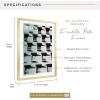 imageMCS Foundation 135x40 Poster Frame Traditional White Vertical ampamp Horizontal Wall Hanging Large Picture Frame for Photos Panoramics Posters ampamp Art Prints 1PackBrass