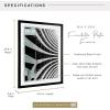 imageMCS Foundation 135x40 Poster Frame Traditional White Vertical ampamp Horizontal Wall Hanging Large Picture Frame for Photos Panoramics Posters ampamp Art Prints 1PackBlack