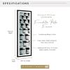 imageMCS Foundation 135x40 Poster Frame Traditional White Vertical ampamp Horizontal Wall Hanging Large Picture Frame for Photos Panoramics Posters ampamp Art Prints 1PackBlack