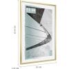 imageMCS Foundation 135x40 Poster Frame Traditional White Vertical ampamp Horizontal Wall Hanging Large Picture Frame for Photos Panoramics Posters ampamp Art Prints 1PackBrass