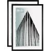 imageMCS Foundation 135x40 Poster Frame Traditional White Vertical ampamp Horizontal Wall Hanging Large Picture Frame for Photos Panoramics Posters ampamp Art Prints 1PackBlack