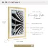 imageMCS Foundation 135x40 Poster Frame Traditional White Vertical ampamp Horizontal Wall Hanging Large Picture Frame for Photos Panoramics Posters ampamp Art Prints 1PackBrass