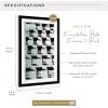 imageMCS Foundation 135x40 Poster Frame Traditional White Vertical ampamp Horizontal Wall Hanging Large Picture Frame for Photos Panoramics Posters ampamp Art Prints 1PackBlack