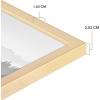 imageMCS Foundation 135x40 Poster Frame Traditional White Vertical ampamp Horizontal Wall Hanging Large Picture Frame for Photos Panoramics Posters ampamp Art Prints 1PackBrass