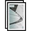 imageMCS Foundation 135x40 Poster Frame Traditional White Vertical ampamp Horizontal Wall Hanging Large Picture Frame for Photos Panoramics Posters ampamp Art Prints 1PackBlack