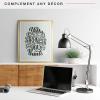 imageMCS Foundation 135x40 Poster Frame Traditional White Vertical ampamp Horizontal Wall Hanging Large Picture Frame for Photos Panoramics Posters ampamp Art Prints 1PackBrass