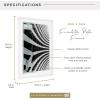 imageMCS Foundation 135x40 Poster Frame Traditional White Vertical ampamp Horizontal Wall Hanging Large Picture Frame for Photos Panoramics Posters ampamp Art Prints 1PackWhite