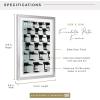 imageMCS Foundation 135x40 Poster Frame Traditional White Vertical ampamp Horizontal Wall Hanging Large Picture Frame for Photos Panoramics Posters ampamp Art Prints 1PackSilver