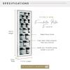 imageMCS Foundation 135x40 Poster Frame Traditional White Vertical ampamp Horizontal Wall Hanging Large Picture Frame for Photos Panoramics Posters ampamp Art Prints 1PackSilver