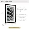 imageMCS Foundation 135x40 Poster Frame Traditional White Vertical ampamp Horizontal Wall Hanging Large Picture Frame for Photos Panoramics Posters ampamp Art Prints 1PackBlack