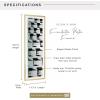 imageMCS Foundation 135x40 Poster Frame Traditional White Vertical ampamp Horizontal Wall Hanging Large Picture Frame for Photos Panoramics Posters ampamp Art Prints 1PackBrass