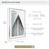 imageMCS Foundation 135x40 Poster Frame Traditional White Vertical ampamp Horizontal Wall Hanging Large Picture Frame for Photos Panoramics Posters ampamp Art Prints 1PackSilver