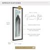imageMCS Foundation 135x40 Poster Frame Traditional White Vertical ampamp Horizontal Wall Hanging Large Picture Frame for Photos Panoramics Posters ampamp Art Prints 1PackBlack
