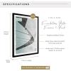 imageMCS Foundation 135x40 Poster Frame Traditional White Vertical ampamp Horizontal Wall Hanging Large Picture Frame for Photos Panoramics Posters ampamp Art Prints 1PackBlack