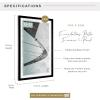 imageMCS Foundation 135x40 Poster Frame Traditional White Vertical ampamp Horizontal Wall Hanging Large Picture Frame for Photos Panoramics Posters ampamp Art Prints 1PackBlack