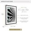 imageMCS Foundation 135x40 Poster Frame Traditional White Vertical ampamp Horizontal Wall Hanging Large Picture Frame for Photos Panoramics Posters ampamp Art Prints 1PackBlack