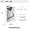imageMCS Foundation 135x40 Poster Frame Traditional White Vertical ampamp Horizontal Wall Hanging Large Picture Frame for Photos Panoramics Posters ampamp Art Prints 1PackWhite