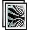 imageMCS Foundation 135x40 Poster Frame Traditional White Vertical ampamp Horizontal Wall Hanging Large Picture Frame for Photos Panoramics Posters ampamp Art Prints 1PackBlack