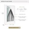 imageMCS Foundation 135x40 Poster Frame Traditional White Vertical ampamp Horizontal Wall Hanging Large Picture Frame for Photos Panoramics Posters ampamp Art Prints 1PackWhite