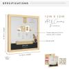 imageMCS Gallery Wooden Frame for Canvas Art Boards Photos and more Natural 12x12 Inch