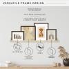imageMCS Gallery Wooden Frame for Canvas Art Boards Photos and more Walnut 12x12 Inch