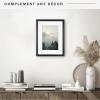imageMCS Gallery Wooden Picture Frame for Canvas Art Boards Photos and more White 8x10 with 5x7 MatBlack