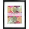 imageMCS Gallery Wooden Picture Frame for Canvas Art Boards Photos and more White 8x10 with 5x7 MatBlack