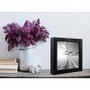 imageMCS Gallery Wooden Picture Frame for Canvas Art Boards Photos and more White 8x10 with 5x7 MatBlack