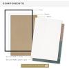 imageMCS Gallery Wooden Picture Frame for Canvas Art Boards Photos and more White 8x10 with 5x7 MatBlack