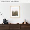 imageMCS Gallery Wooden Picture Frame for Canvas Art Boards Photos and more White 8x10 with 5x7 MatNatural