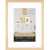 imageMCS Gallery Wooden Picture Frame for Canvas Art Boards Photos and more White 8x10 with 5x7 MatNatural