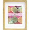 imageMCS Gallery Wooden Picture Frame for Canvas Art Boards Photos and more White 8x10 with 5x7 MatNatural