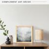 imageMCS Gallery Wooden Picture Frame for Canvas Art Boards Photos and more White 8x10 with 5x7 MatNatural