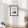 imageMCS Gallery Wooden Picture Frame for Canvas Art Boards Photos and more White 8x10 with 5x7 MatWalnut