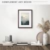 imageMCS Gallery Wooden Picture Frame for Canvas Art Boards Photos and more White 8x10 with 5x7 MatWalnut