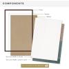 imageMCS Gallery Wooden Picture Frame for Canvas Art Boards Photos and more White 8x10 with 5x7 MatWalnut