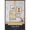 imageMCS Gallery Wooden Picture Frame for Canvas Art Boards Photos and more White 8x10 with 5x7 MatWalnut