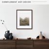 imageMCS Gallery Wooden Picture Frame for Canvas Art Boards Photos and more White 8x10 with 5x7 MatWalnut