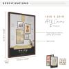imageMCS Gallery Wooden Picture Frame for Canvas Art Boards Photos and more White 8x10 with 5x7 MatWalnut