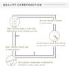 imageMCS Gallery Wooden Picture Frame for Canvas Art Boards Photos and more White 8x10 with 5x7 MatWhite