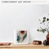 imageMCS Gallery Wooden Picture Frame for Canvas Art Boards Photos and more White 8x10 with 5x7 MatWhite