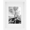 imageMCS Gallery Wooden Picture Frame for Canvas Art Boards Photos and more White 8x10 with 5x7 MatWhite
