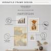 imageMCS Gallery Wooden Picture Frame for Canvas Art Boards Photos and more White 8x10 with 5x7 MatWhite