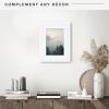 imageMCS Gallery Wooden Picture Frame for Canvas Art Boards Photos and more White 8x10 with 5x7 MatWhite