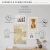 imageMCS Gallery Wooden Picture Frame for Canvas Art Boards Photos and more White 8x10 with 5x7 MatWhite