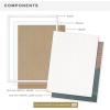 imageMCS Gallery Wooden Picture Frame for Canvas Art Boards Photos and more White 8x10 with 5x7 MatWhite