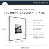 imageMCS Master ampamp Co Foundry Metal Gallery Wall Frame Dark Silver 8 x 10 in matted to 4 x 6 inDark Silver