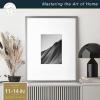 imageMCS Master ampamp Co Foundry Metal Gallery Wall Frame Dark Silver 8 x 10 in matted to 4 x 6 inDark Silver