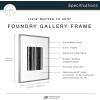 imageMCS Master ampamp Co Foundry Metal Gallery Wall Frame Dark Silver 8 x 10 in matted to 4 x 6 inDark Silver